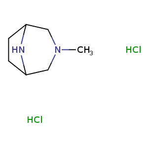 CN1CC2CCC(C1)N2.Cl.Cl