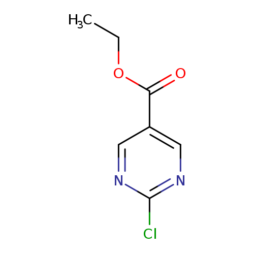 CCOC(=O)c1cnc(nc1)Cl