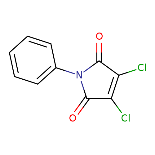 O=C1C(=C(C(=O)N1c1ccccc1)Cl)Cl