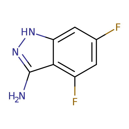 Fc1cc(F)c2c(c1)[nH]nc2N