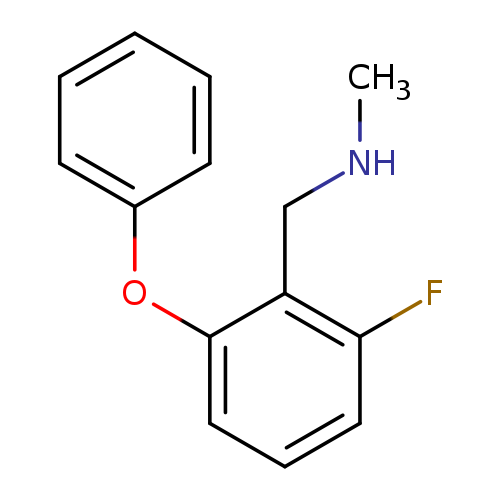 CNCc1c(cccc1F)Oc1ccccc1