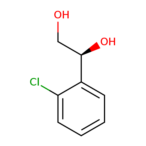 OC[C@H](c1ccccc1Cl)O