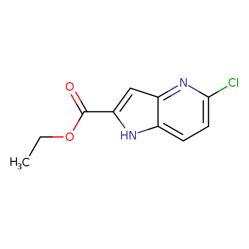 CCOC(=O)c1cc2c([nH]1)ccc(n2)Cl