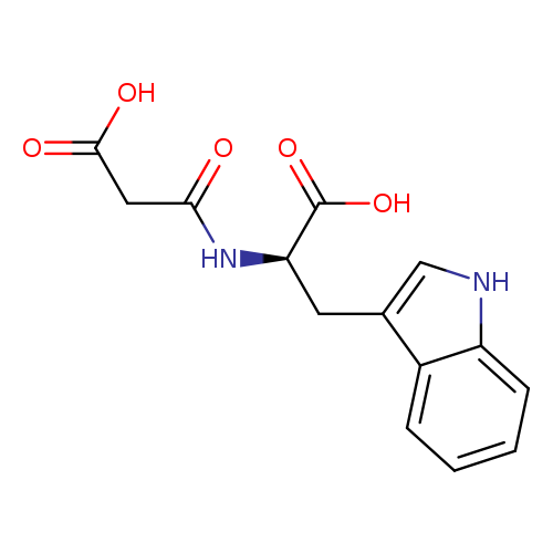 O=C(N[C@@H](C(=O)O)Cc1c[nH]c2c1cccc2)CC(=O)O