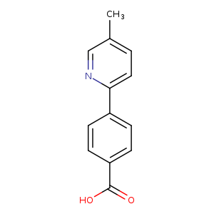 Cc1ccc(nc1)c1ccc(cc1)C(=O)O