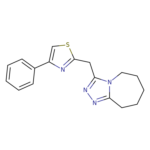 c1ccc(cc1)c1csc(n1)Cc1nnc2n1CCCCC2