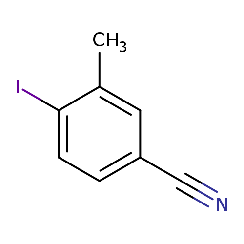 N#Cc1ccc(c(c1)C)I