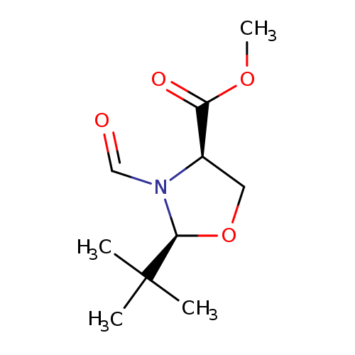 O=CN1[C@H](CO[C@H]1C(C)(C)C)C(=O)OC