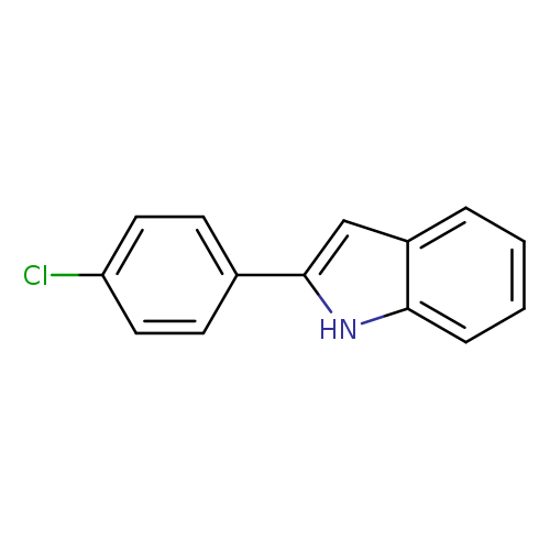 Clc1ccc(cc1)c1cc2c([nH]1)cccc2