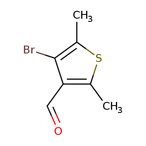 O=Cc1c(C)sc(c1Br)C