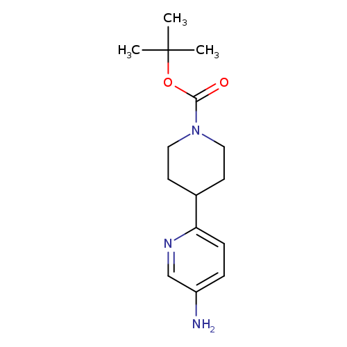 Nc1ccc(nc1)C1CCN(CC1)C(=O)OC(C)(C)C