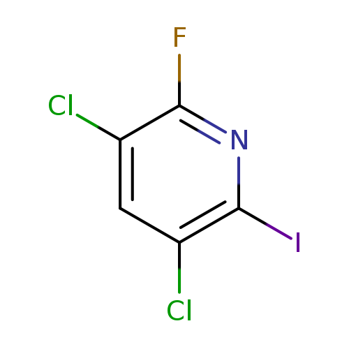 Clc1cc(Cl)c(nc1F)I
