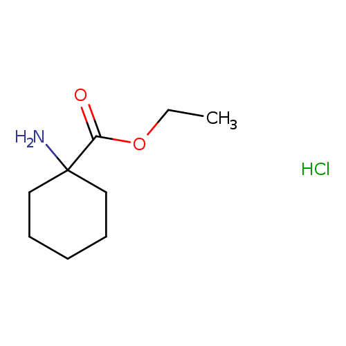 CCOC(=O)C1(N)CCCCC1.Cl