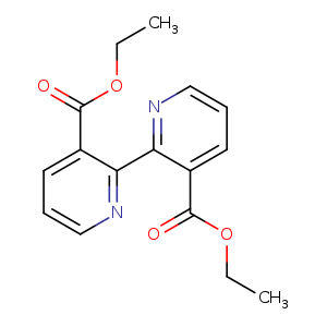 CCOC(=O)c1cccnc1c1ncccc1C(=O)OCC