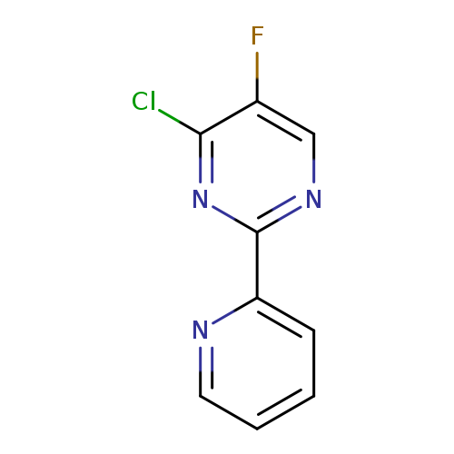 Fc1cnc(nc1Cl)c1ccccn1