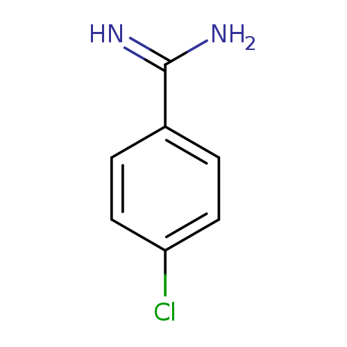 NC(=N)c1ccc(cc1)Cl