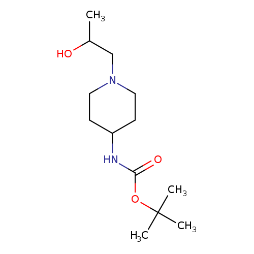 CC(CN1CCC(CC1)NC(=O)OC(C)(C)C)O
