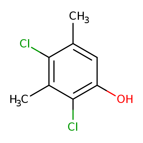 Clc1c(C)cc(c(c1C)Cl)O