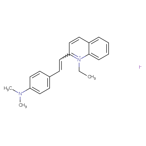 CC[n+]1c(C=Cc2ccc(cc2)N(C)C)ccc2c1cccc2.[I-]