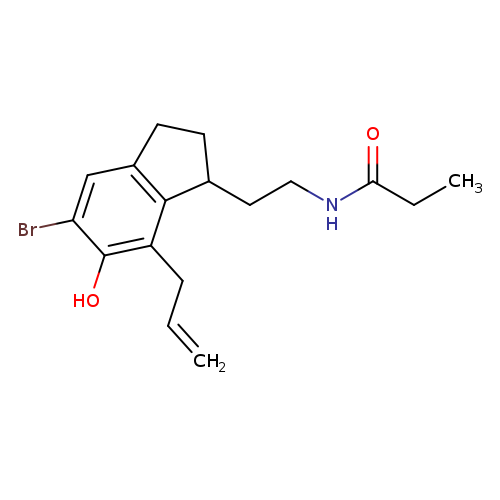C=CCc1c2C(CCNC(=O)CC)CCc2cc(c1O)Br