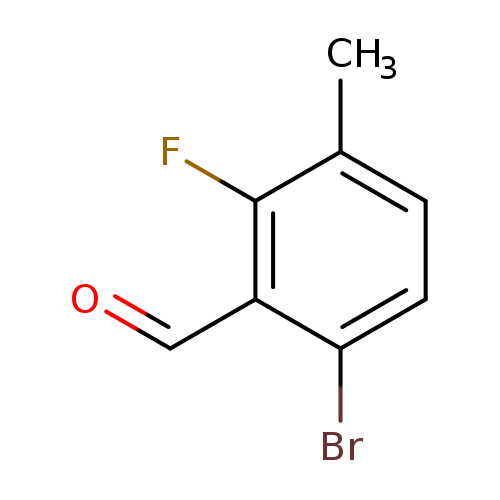 O=Cc1c(Br)ccc(c1F)C