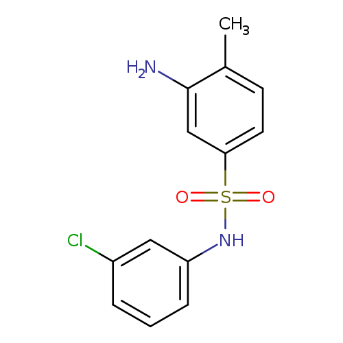 Clc1cccc(c1)NS(=O)(=O)c1ccc(c(c1)N)C