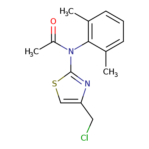 ClCc1csc(n1)N(c1c(C)cccc1C)C(=O)C