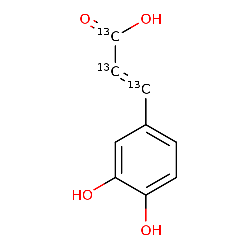 O[13C](=O)/[13CH]=[13CH]/c1ccc(c(c1)O)O