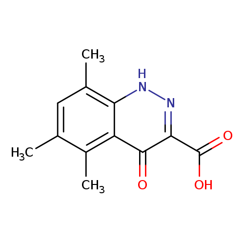 OC(=O)c1n[nH]c2c(c1=O)c(C)c(cc2C)C