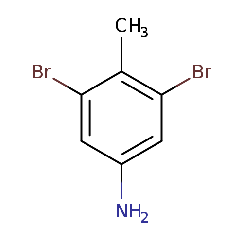 Nc1cc(Br)c(c(c1)Br)C