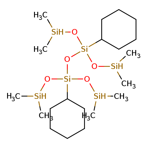 C[SiH](O[Si](C1CCCCC1)(O[Si](C1CCCCC1)(O[SiH](C)C)O[SiH](C)C)O[SiH](C)C)C