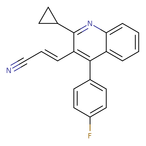 N#C/C=C/c1c(nc2c(c1c1ccc(cc1)F)cccc2)C1CC1
