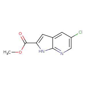 COC(=O)c1cc2c([nH]1)ncc(c2)Cl
