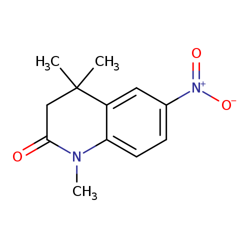 O=C1CC(C)(C)c2c(N1C)ccc(c2)[N+](=O)[O-]