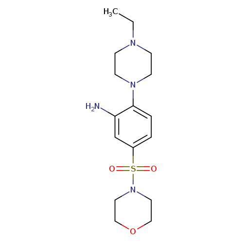 CCN1CCN(CC1)c1ccc(cc1N)S(=O)(=O)N1CCOCC1