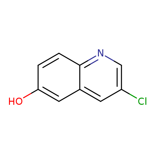 Oc1ccc2c(c1)cc(cn2)Cl