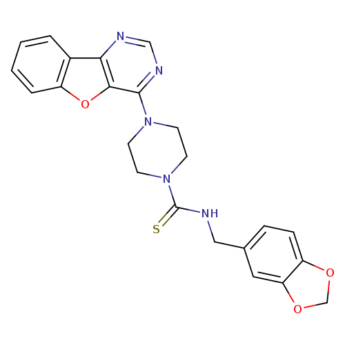 S=C(N1CCN(CC1)c1ncnc2c1oc1c2cccc1)NCc1ccc2c(c1)OCO2