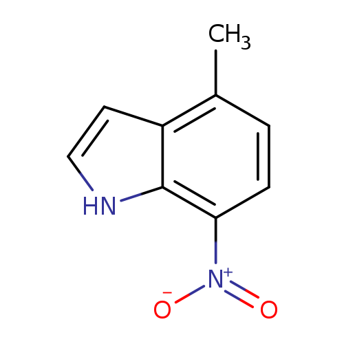 [O-][N+](=O)c1ccc(c2c1[nH]cc2)C