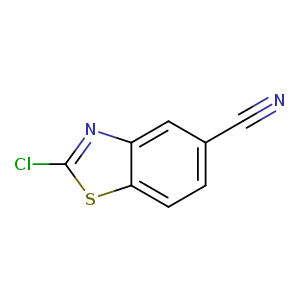 N#Cc1ccc2c(c1)nc(s2)Cl