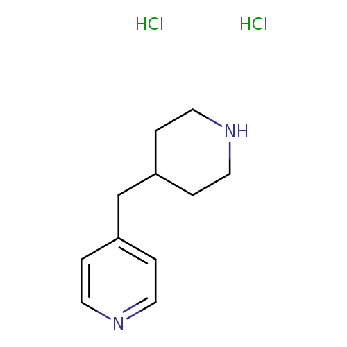 N1CCC(CC1)Cc1ccncc1.Cl.Cl