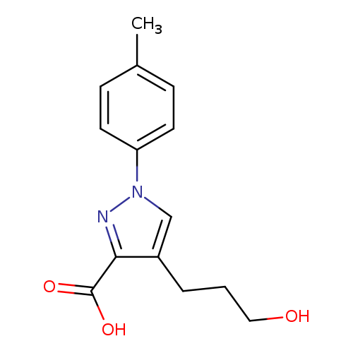 OCCCc1cn(nc1C(=O)O)c1ccc(cc1)C