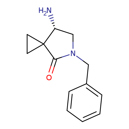 N[C@@H]1CN(C(=O)C21CC2)Cc1ccccc1