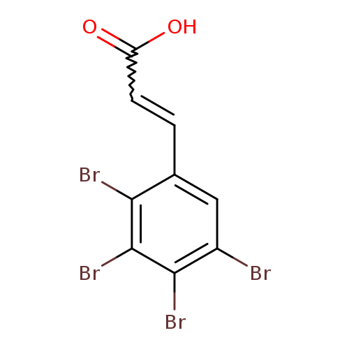 OC(=O)C=Cc1cc(Br)c(c(c1Br)Br)Br