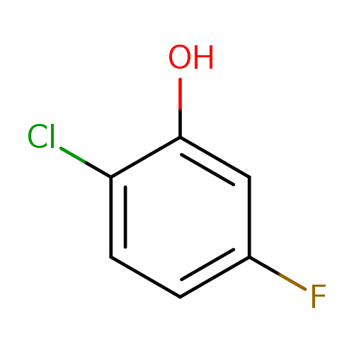 Fc1ccc(c(c1)O)Cl