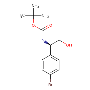 OC[C@@H](c1ccc(cc1)Br)NC(=O)OC(C)(C)C