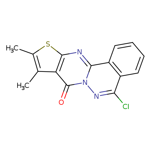 Clc1nn2c(c3c1cccc3)nc1c(c2=O)c(C)c(s1)C