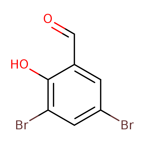 O=Cc1cc(Br)cc(c1O)Br