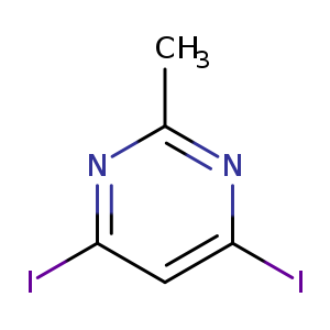 Ic1cc(I)nc(n1)C