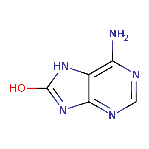 Oc1nc2c([nH]1)c(N)ncn2