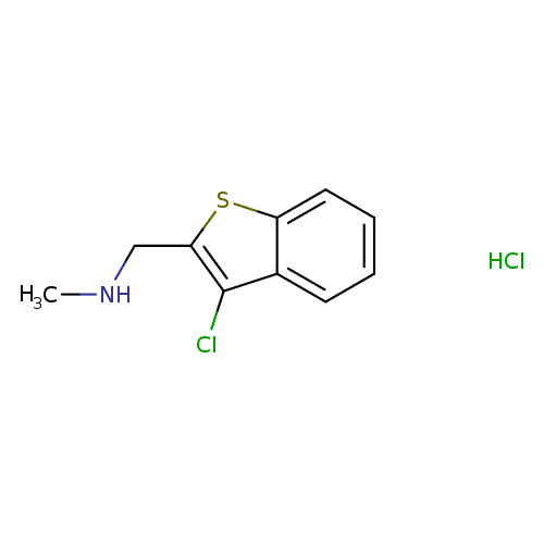 CNCc1sc2c(c1Cl)cccc2.Cl